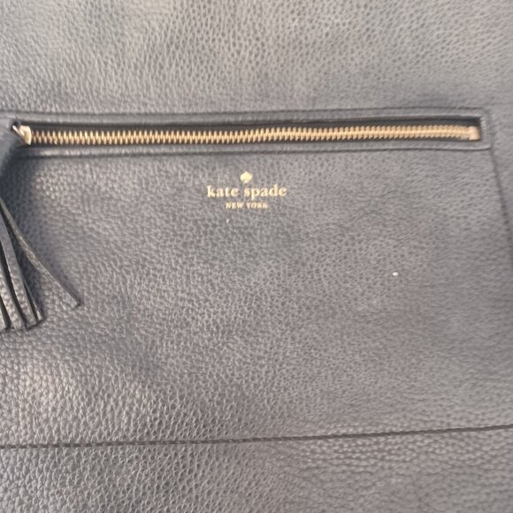 Kate Spade Michaela Chester Street Black Pebbled Leather Hobo Bag with Wallet - Picture 10 of 14